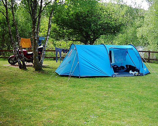 Our pitch at Loch Linnhe Campsite